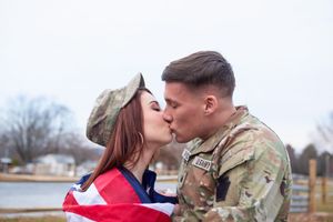 Military send off, york pa photographer, army brat