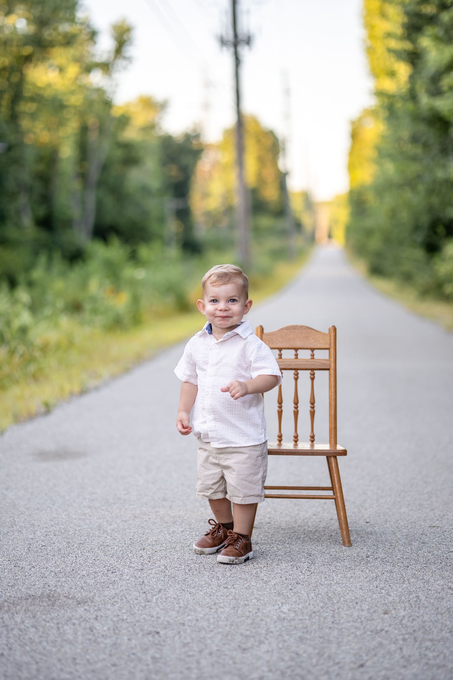 Springfield IL Photographer captures a young boy during a photo session in Central IL