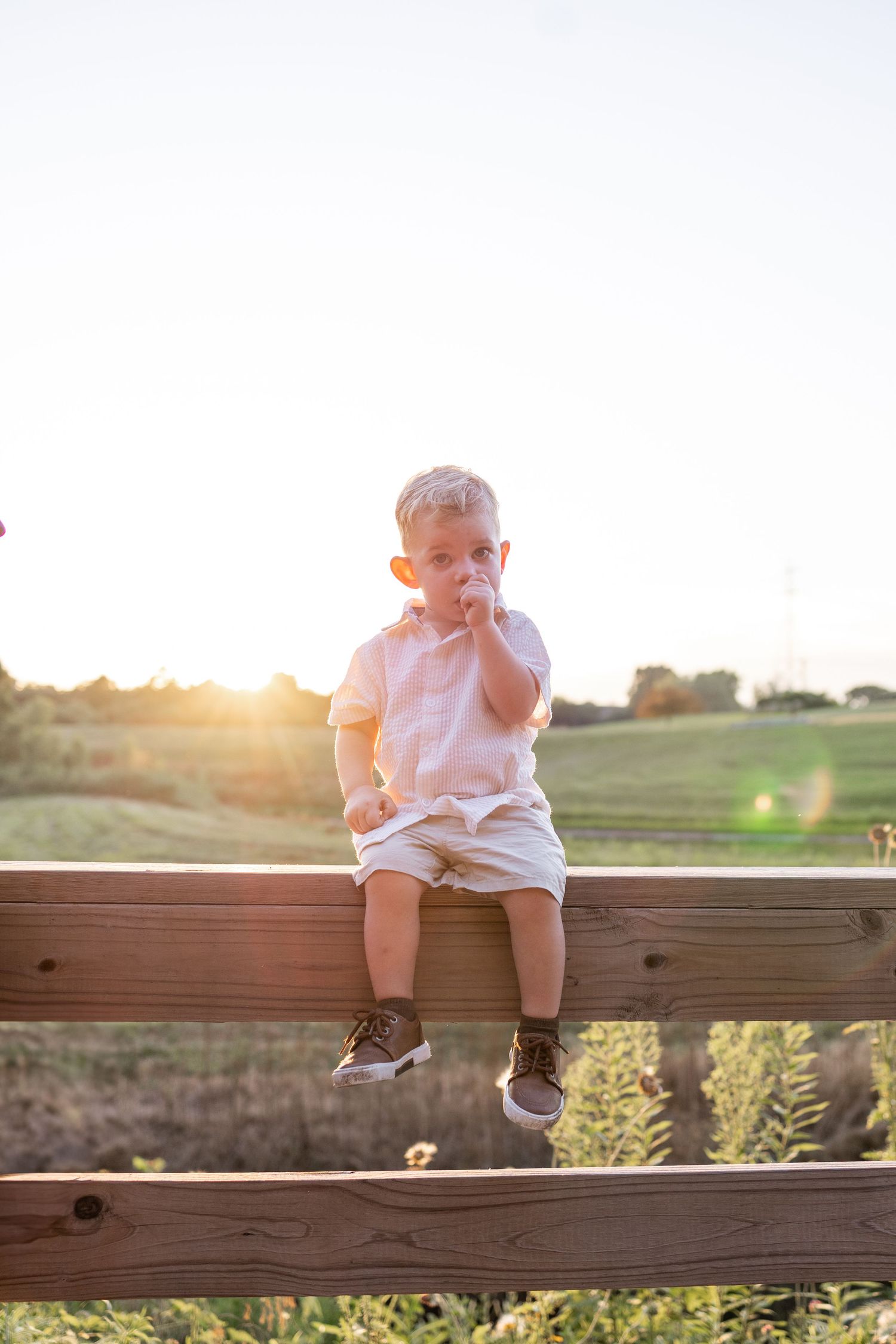 Springfield IL Photographer captures a young boy during a photo session in Central IL