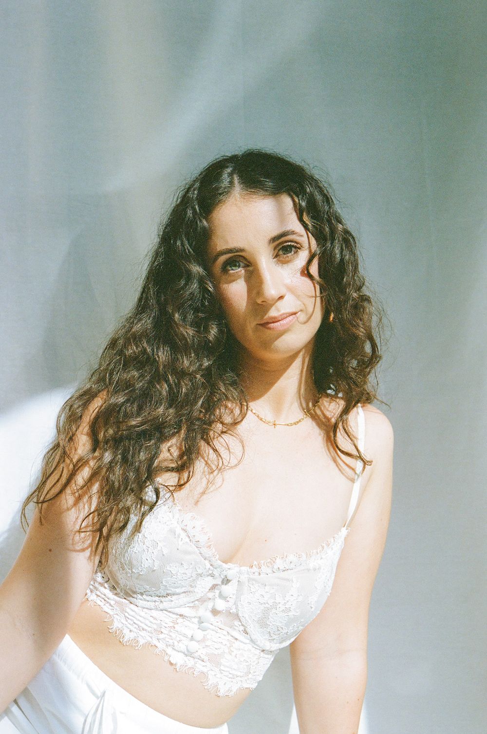 Professional branding photo of Gianna Martino in Perth, intimate and minimal portrait highlighting feminine empowerment