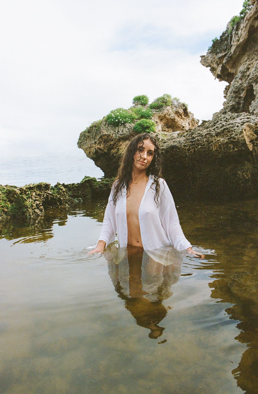 Conscious branding portrait of Gianna Martino, feminine strength and intimacy with self through breathwork