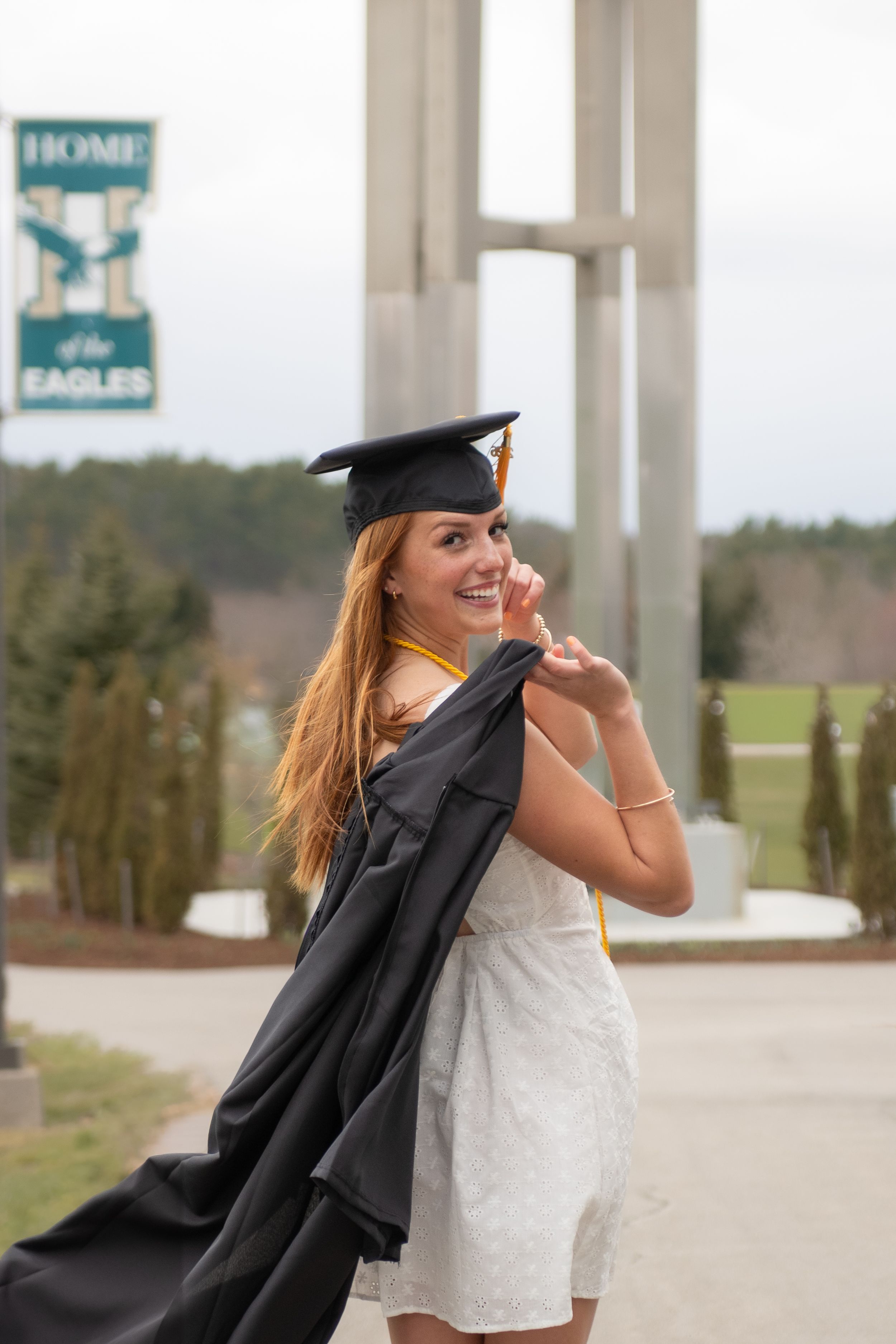 Graduation photo shoot with cap and gown, on campus at Umaine, near Orono, Maine
Bangor Graduation photos
Waterville Graduation photos