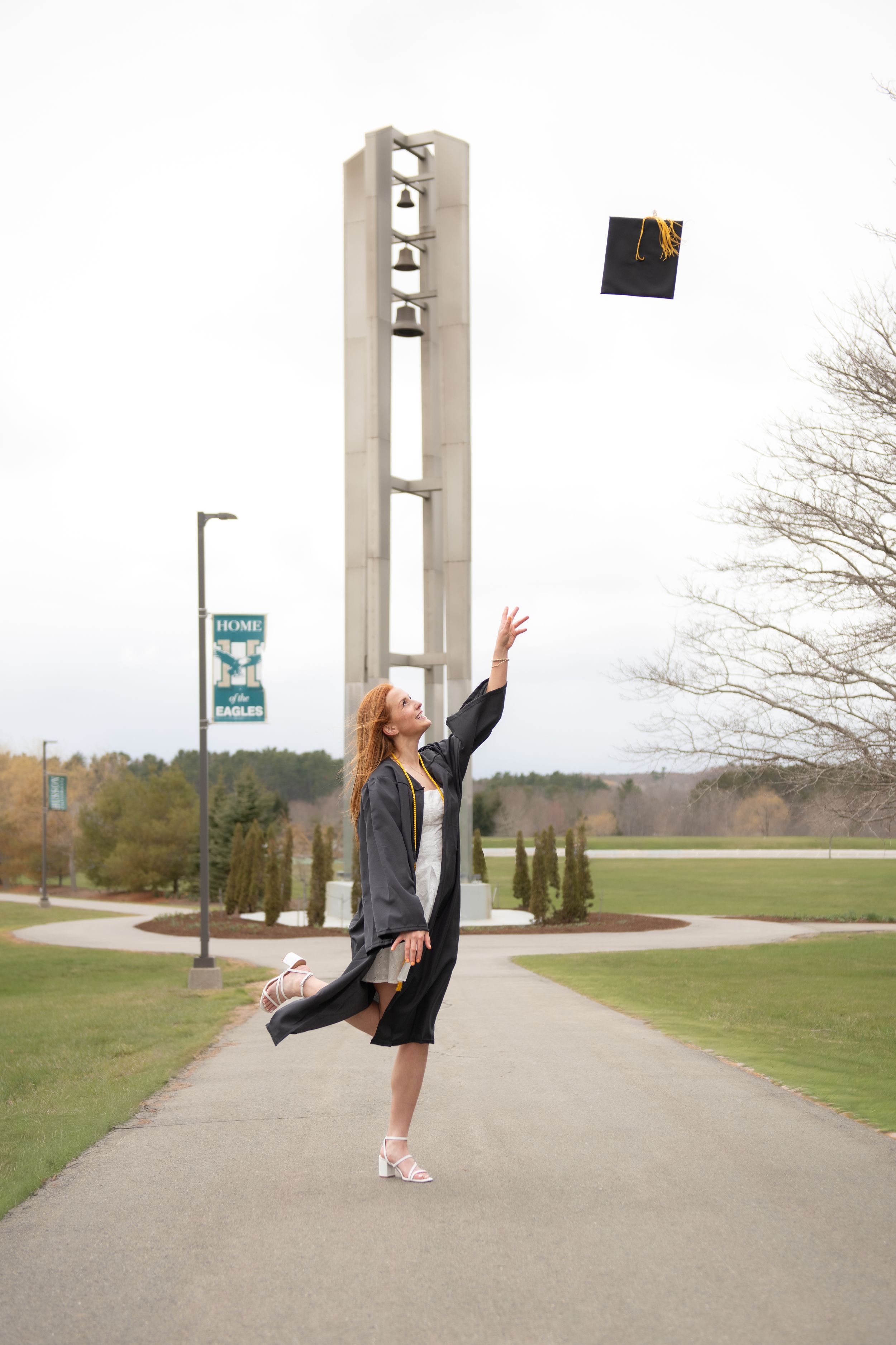 Graduation photo shoot with cap and gown, on campus at Husson, near Bangor, Maine
Orono Graduation photos
Waterville Graduation photos