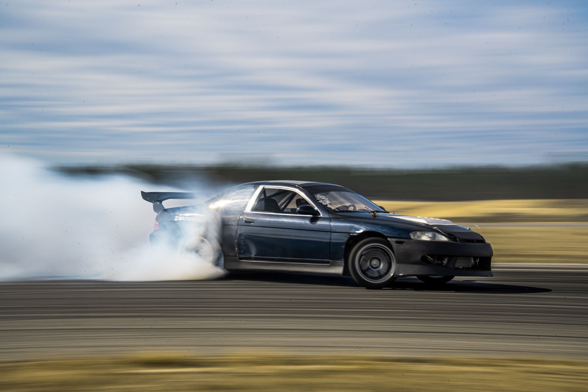 Lexus drifting on track at MB Drift