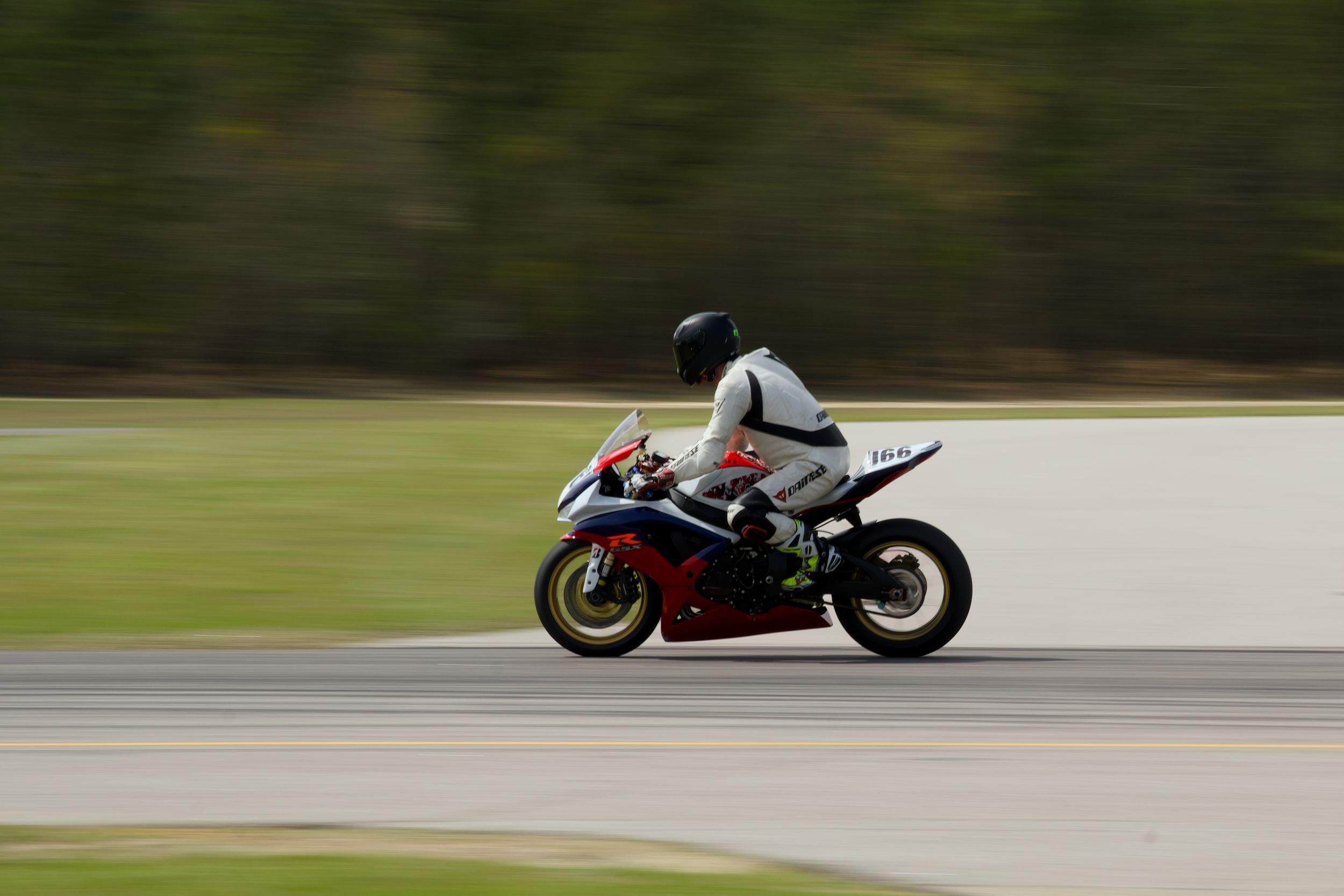 Suzuki Gsxr racing on track at Carolina Motorsports Park