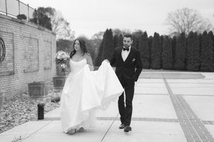 Wedding photographer in Lehigh Valley PA capturing cinematic moment