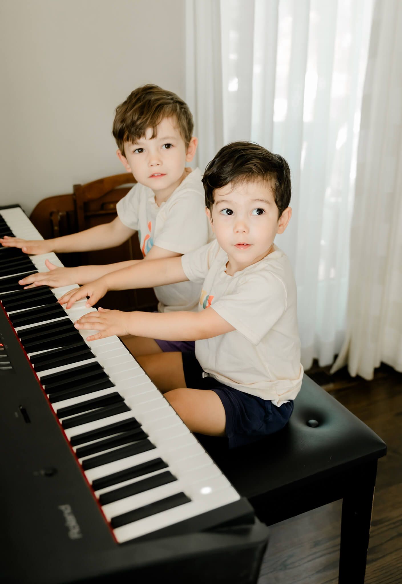 in-home newborn session with siblings