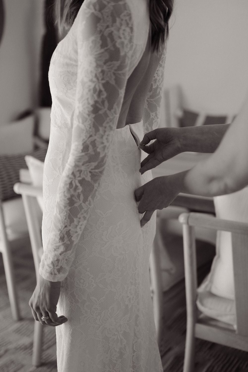 lgbtq brides details getting ready in Joshua Tree desert