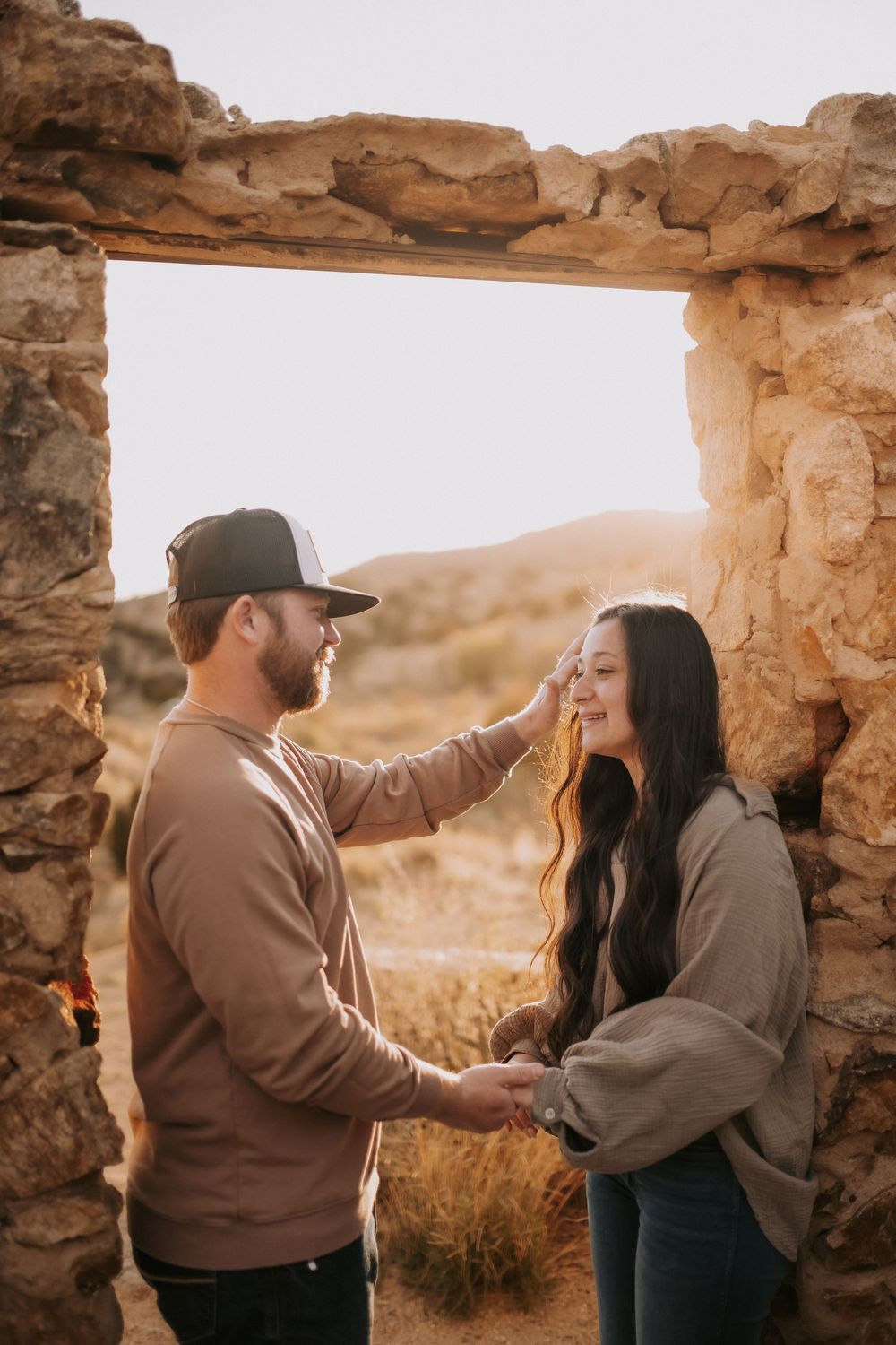ABQ couples photographer. New Mexico desert engagement. Best places to propose in Albuquerque. Southwest engagement photos. Desert proposal.