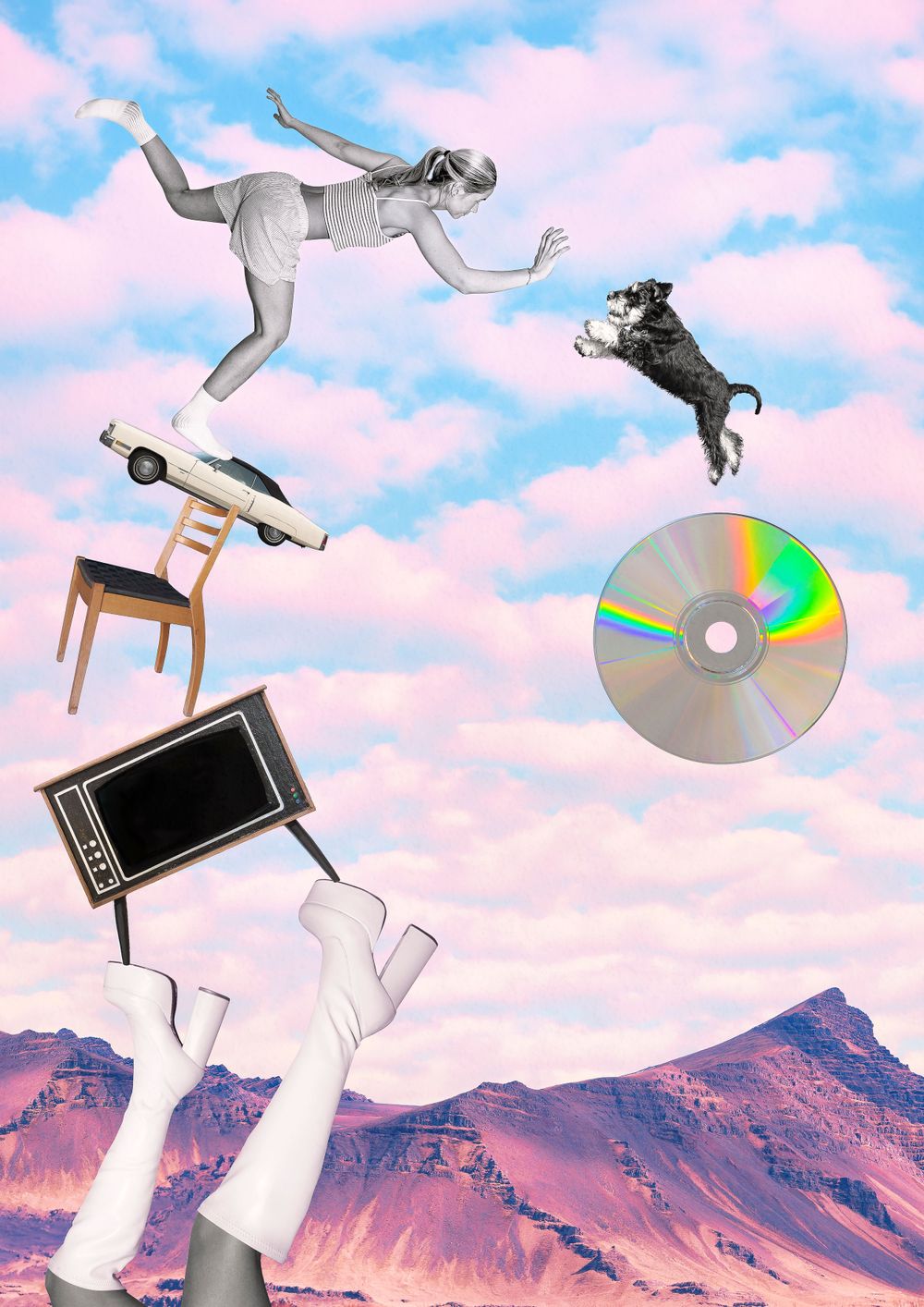 Collage, grafík, photoshop, Ljósmyndir