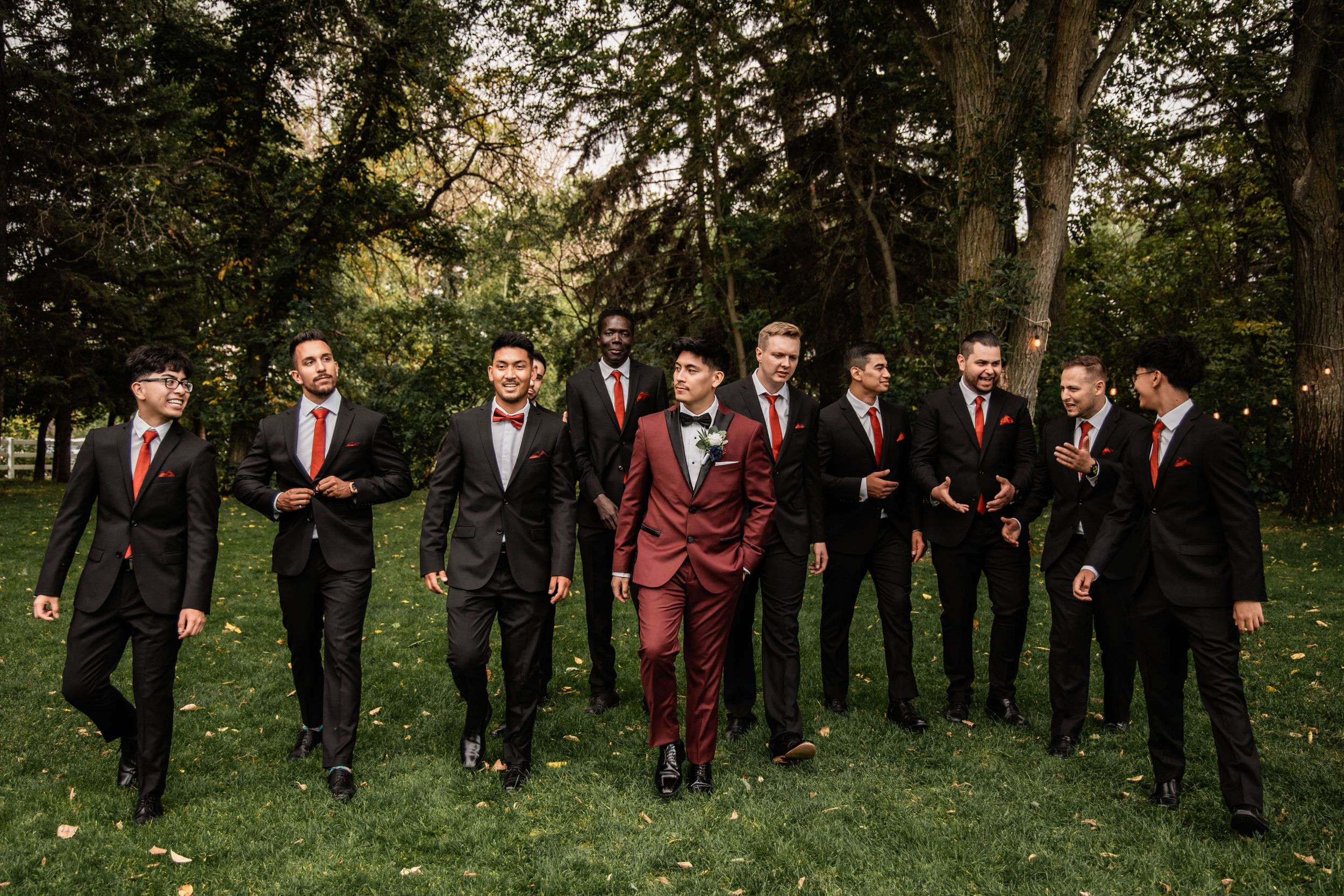 Groom and his groomsmen