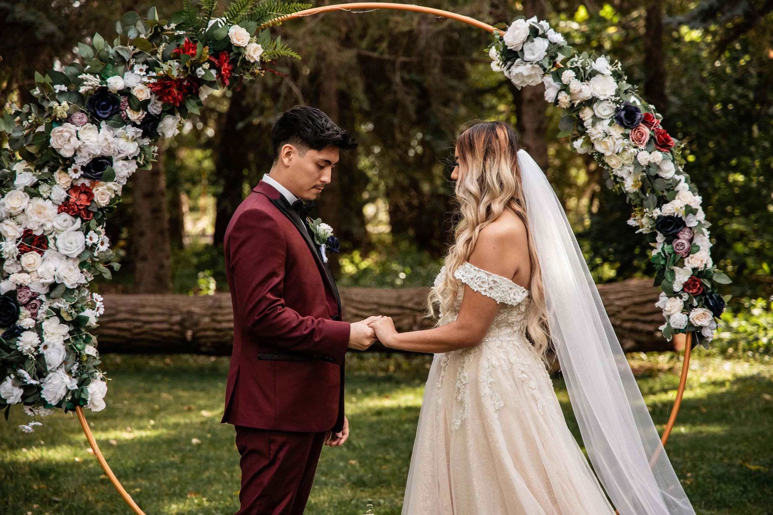 couple ceremony shot