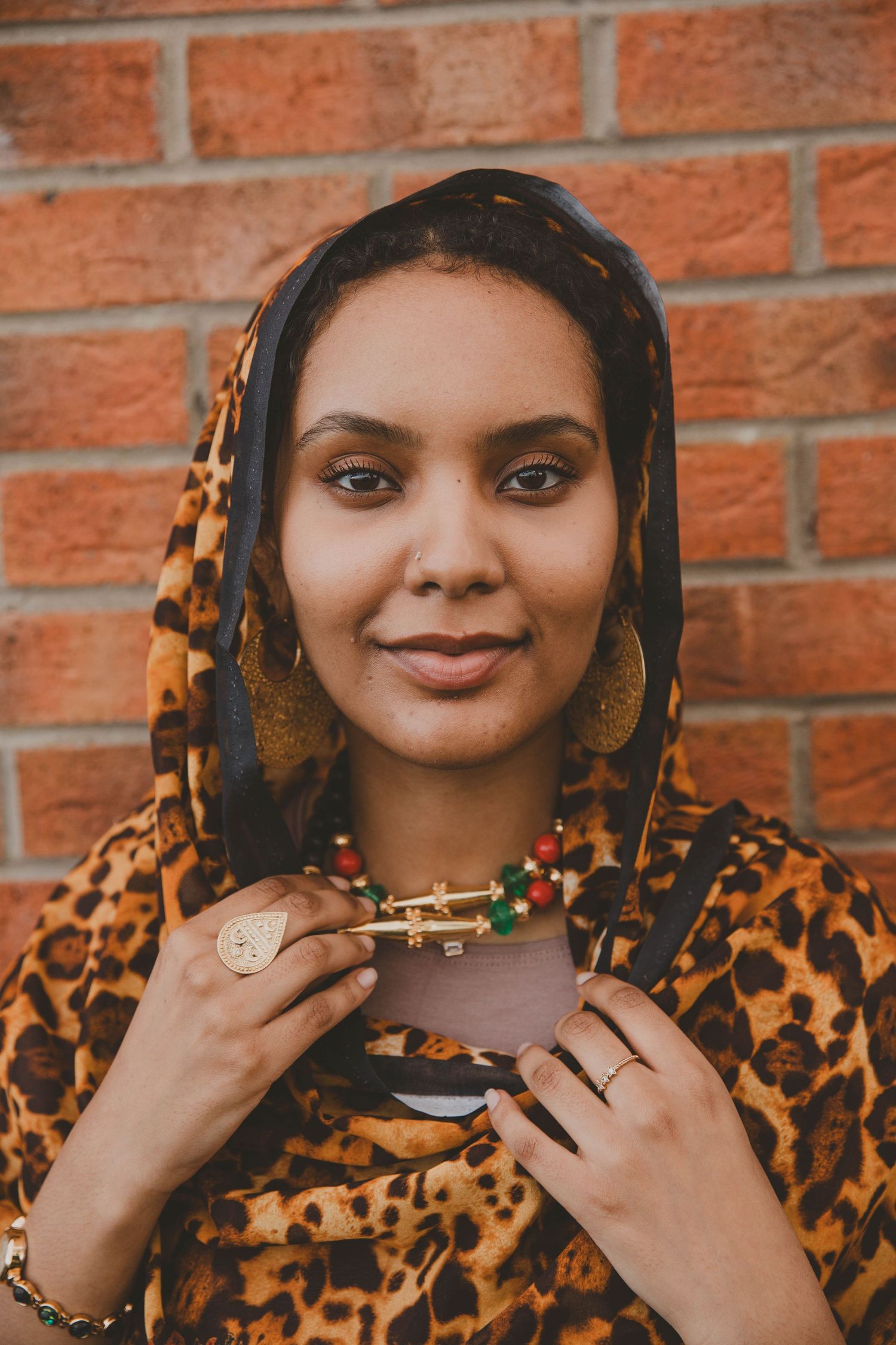 Sudanese/Welsh Model wearing silk Bridal Toub in NORTH WALES, designed by HIMA RAHAMA. Photoshoot.