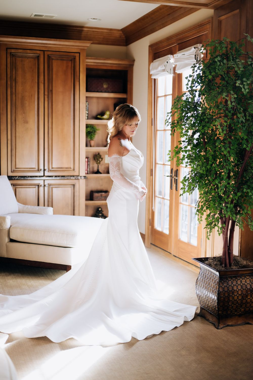 Timeless wedding photo taken at The Broadmoor in Colorado Springs Colorado