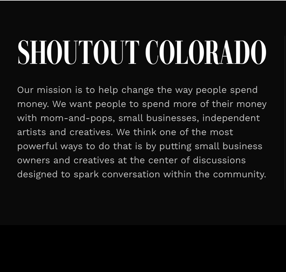 Shoutout Colorado magazie description