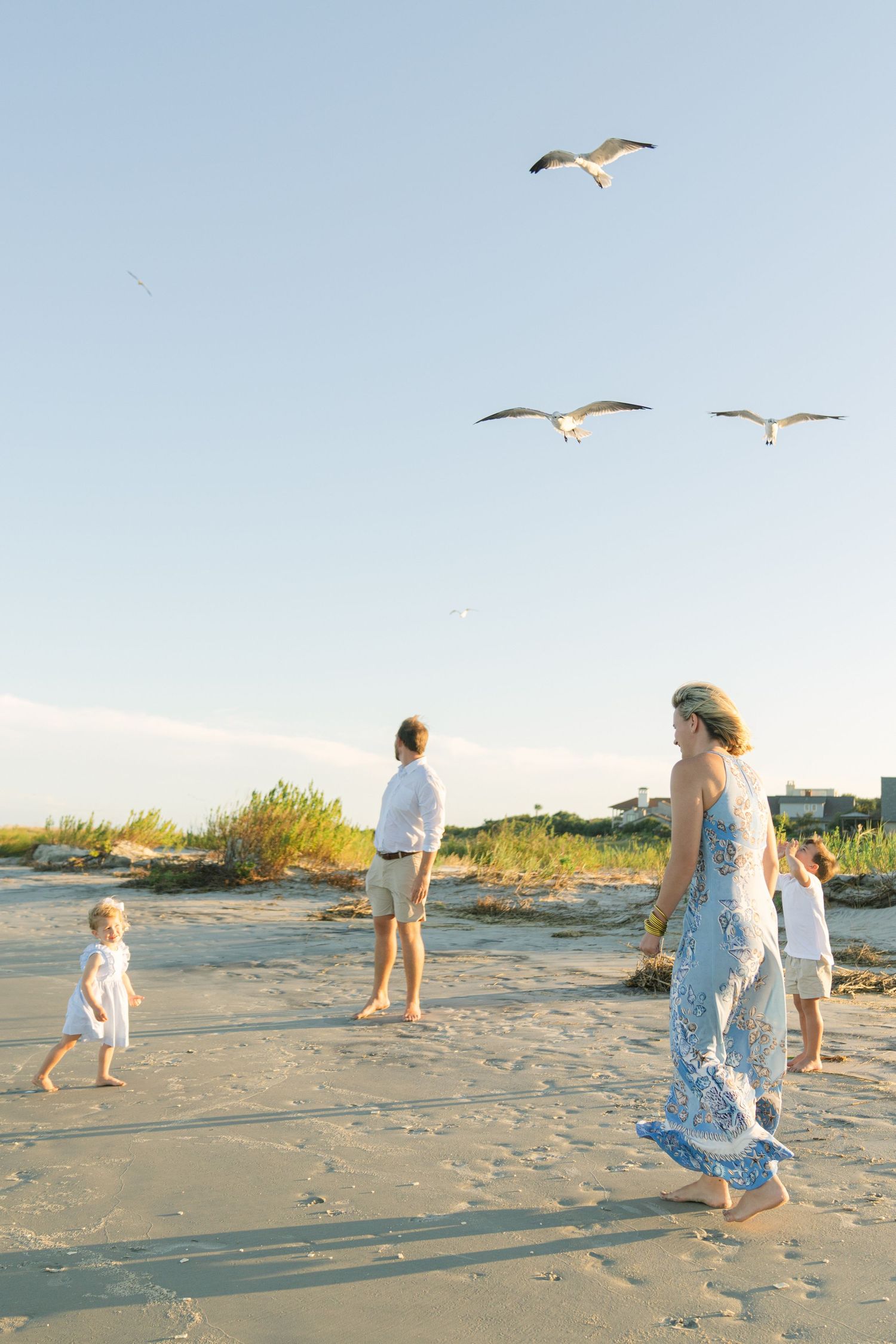 Driftwood Beach Jekyll Island nearby, Gould’s Inlet St Simons Island, beach family photos, coastal Georgia photographer, sunset beach photos