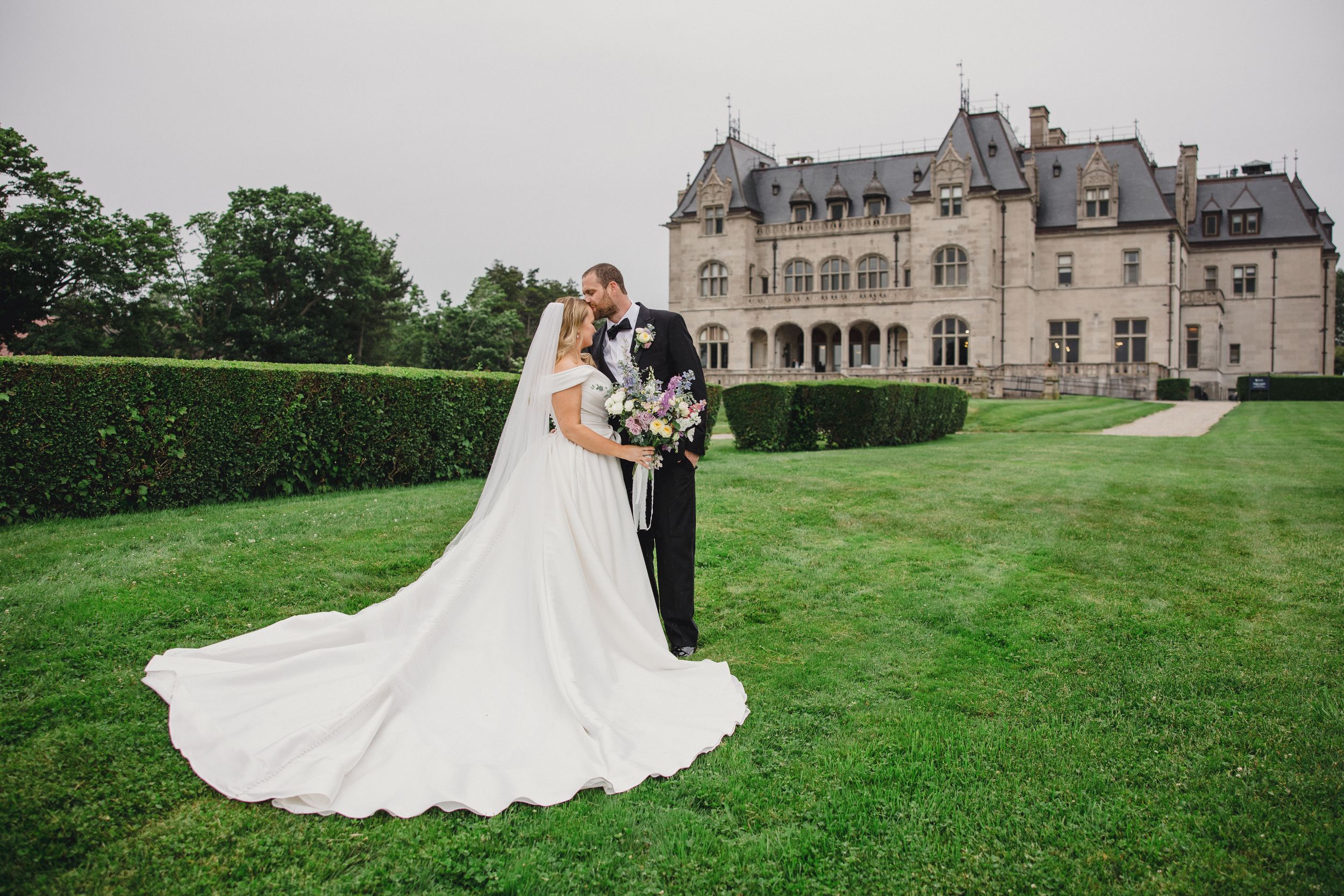 Newport, RI wedding photography at Ochre Court on Salve at Cliff Walk.