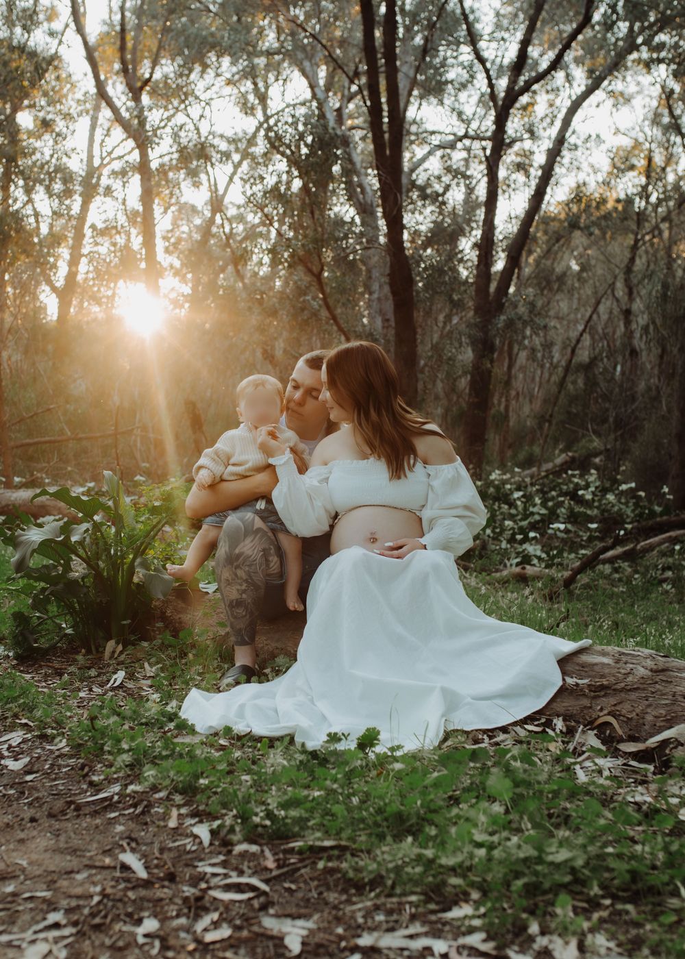 Rockingham Family, Maternity, Newborn Photographer,blue hour, forest, motherhood, creative light photographer, wildflowers, forest