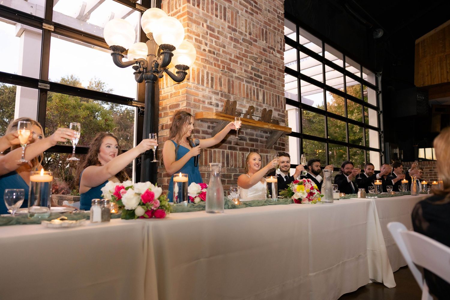 Indoor wedding reception photos in Frankfort, Illinois