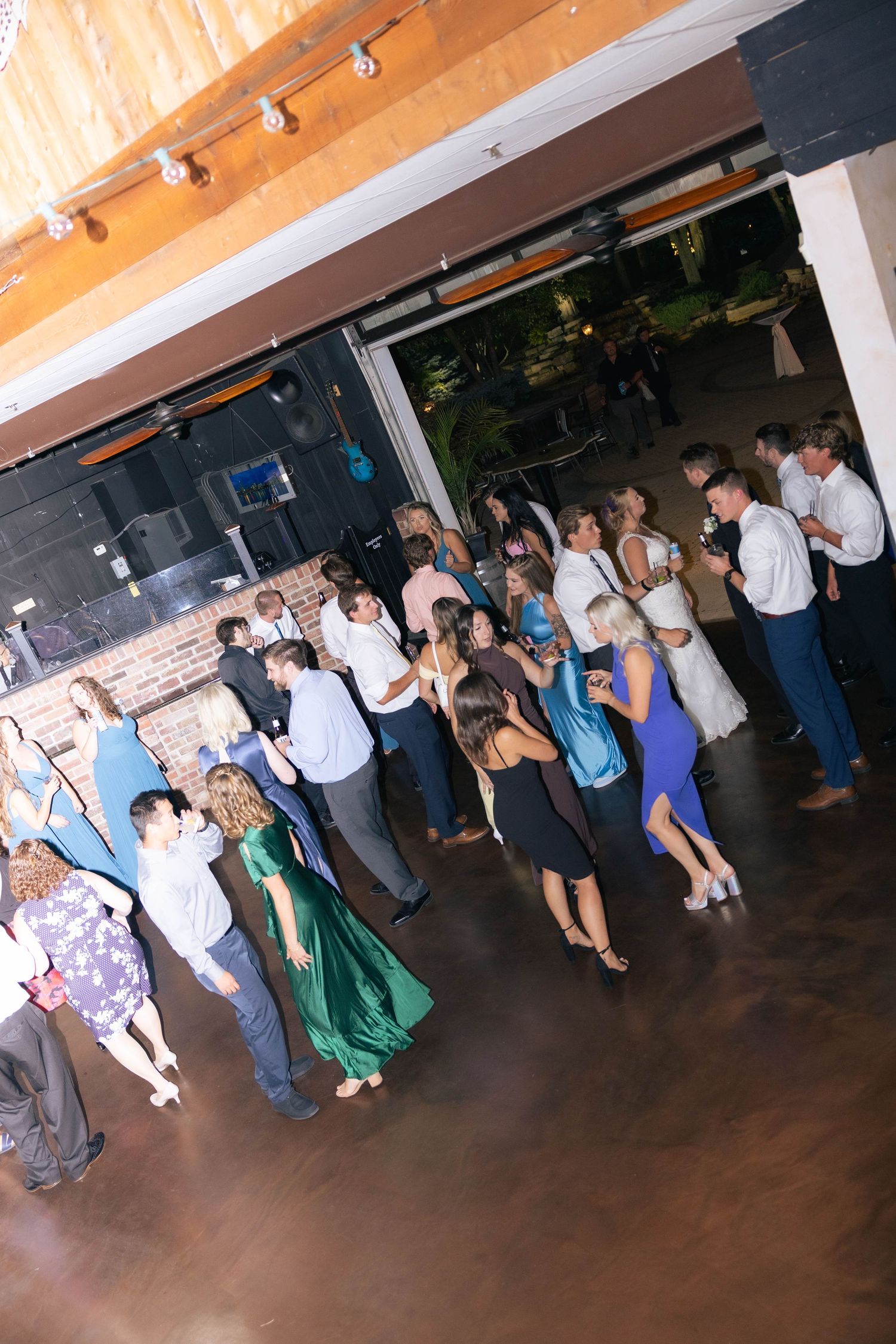 Wedding reception indoor reception dance party photos in Frankfort, Illinois