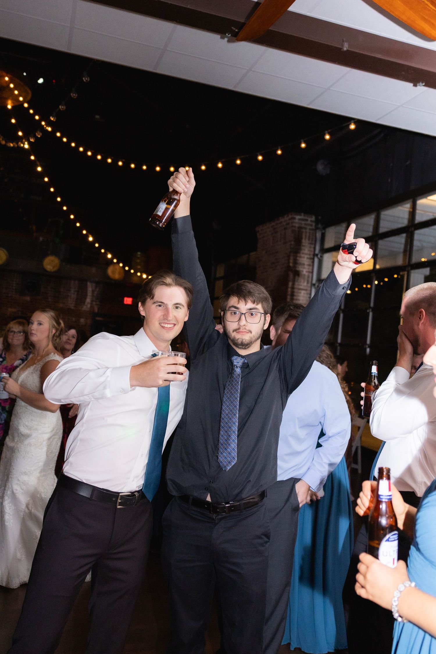 Wedding reception indoor reception dance party photos in Frankfort, Illinois