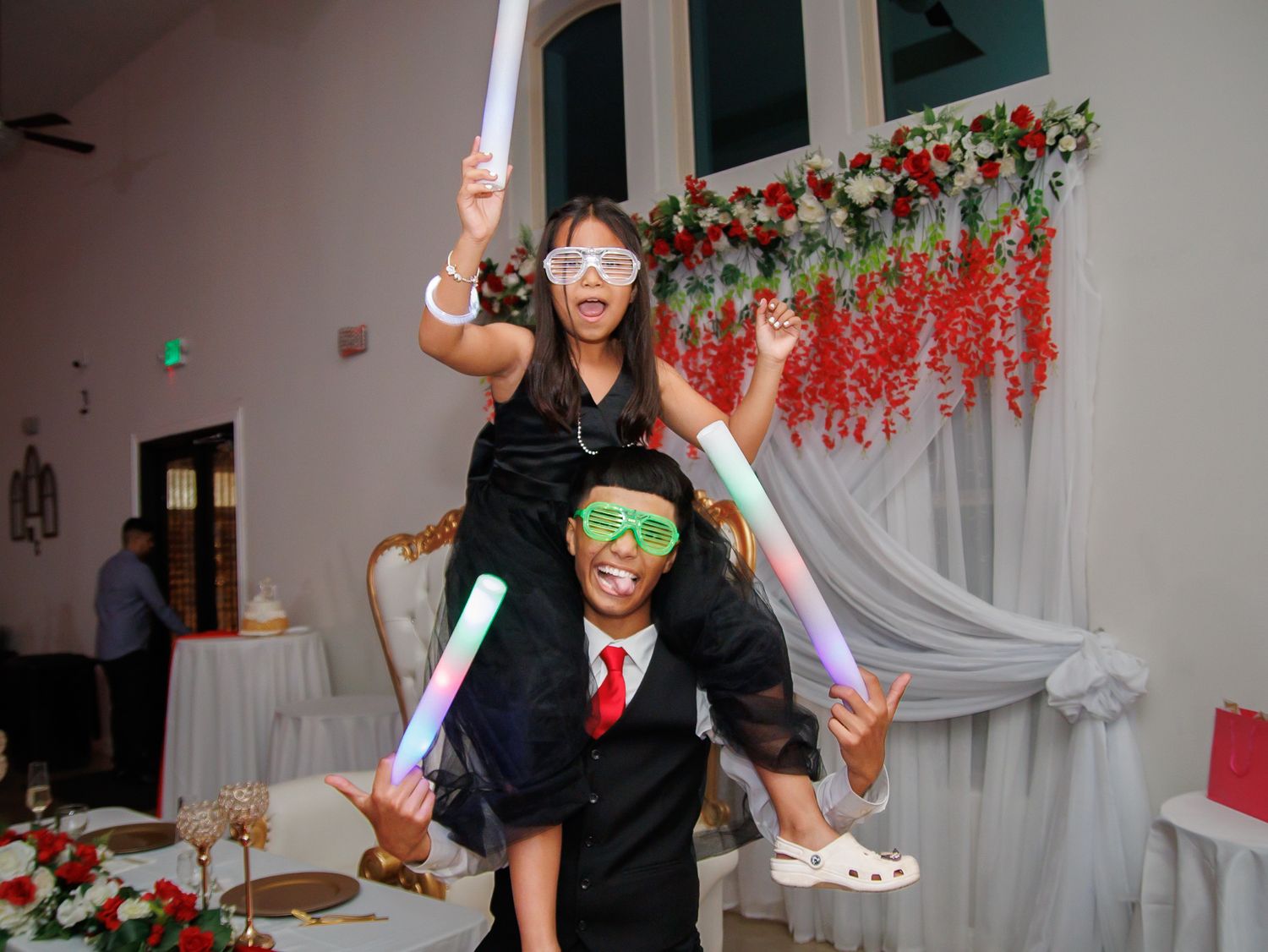 kids having fun at Quinceanera