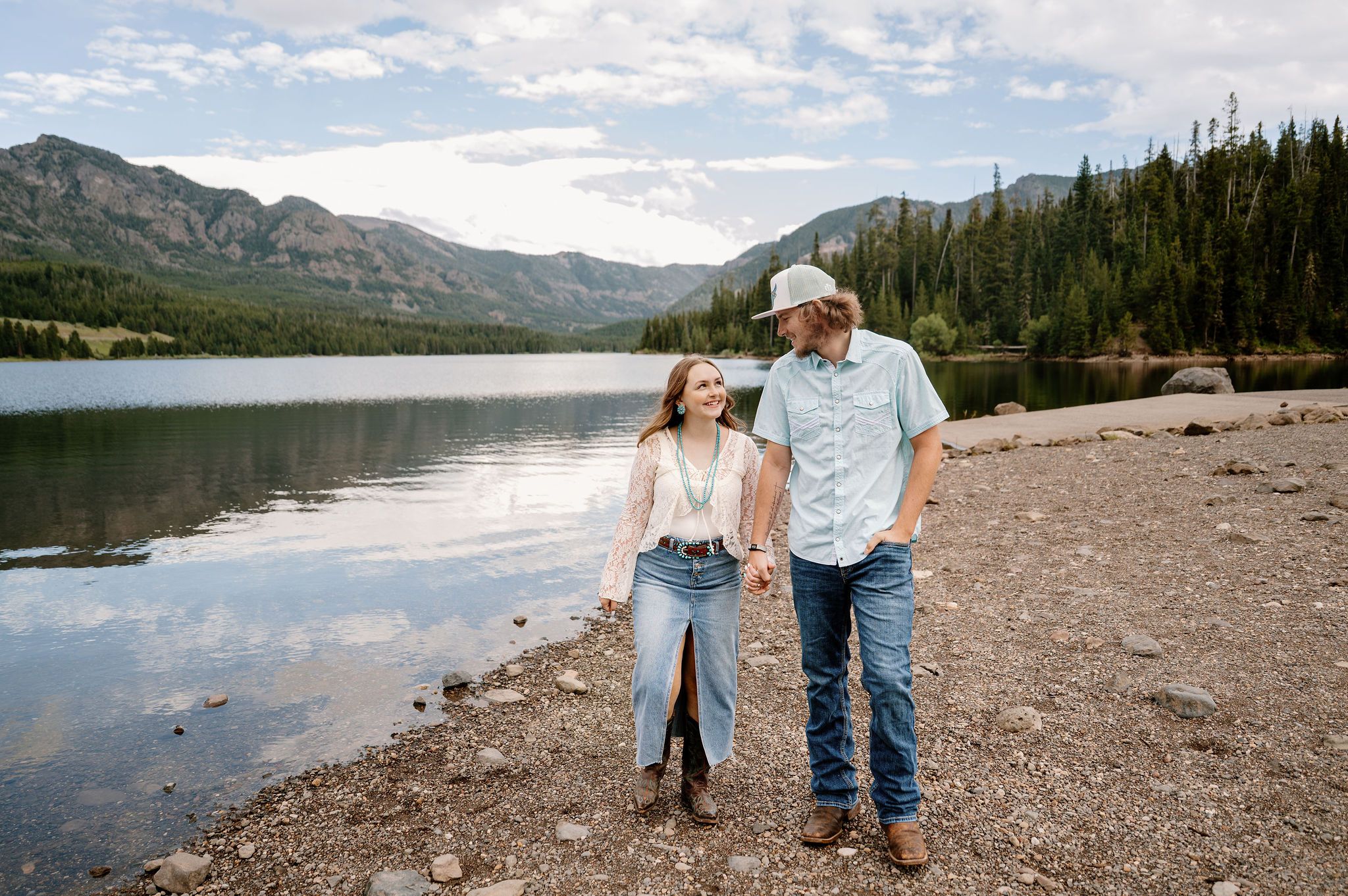 Lakeside Montana Engagement Photos