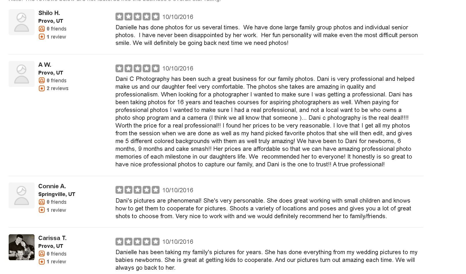 A series of customer reviews and ratings displayed in a grid layout on a light background.