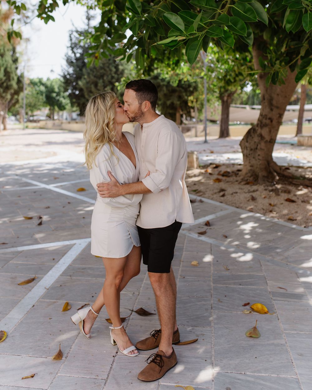 bride and groom wedding photographer garden Paphos cyprus