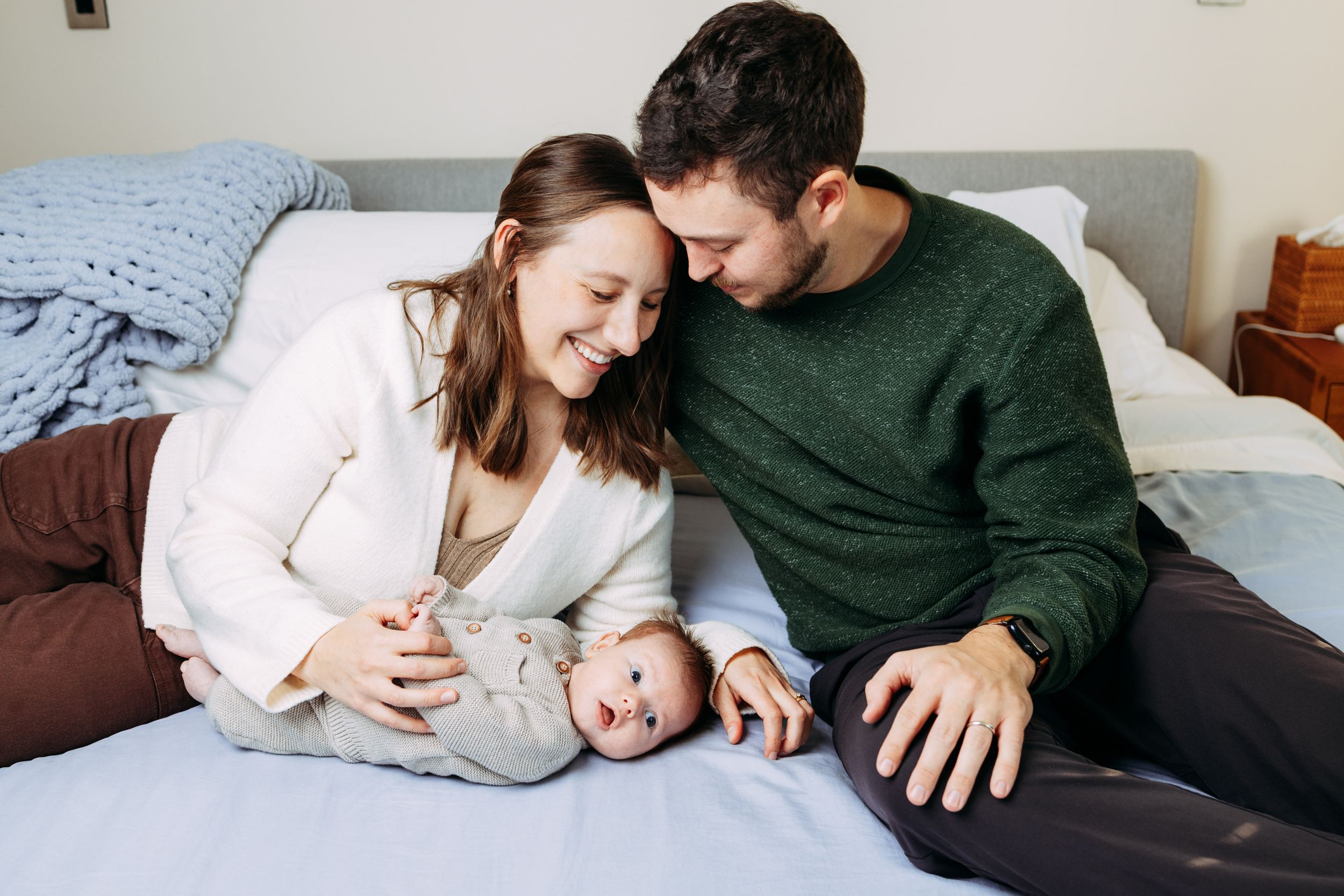 San Francisco in-home newborn portraits