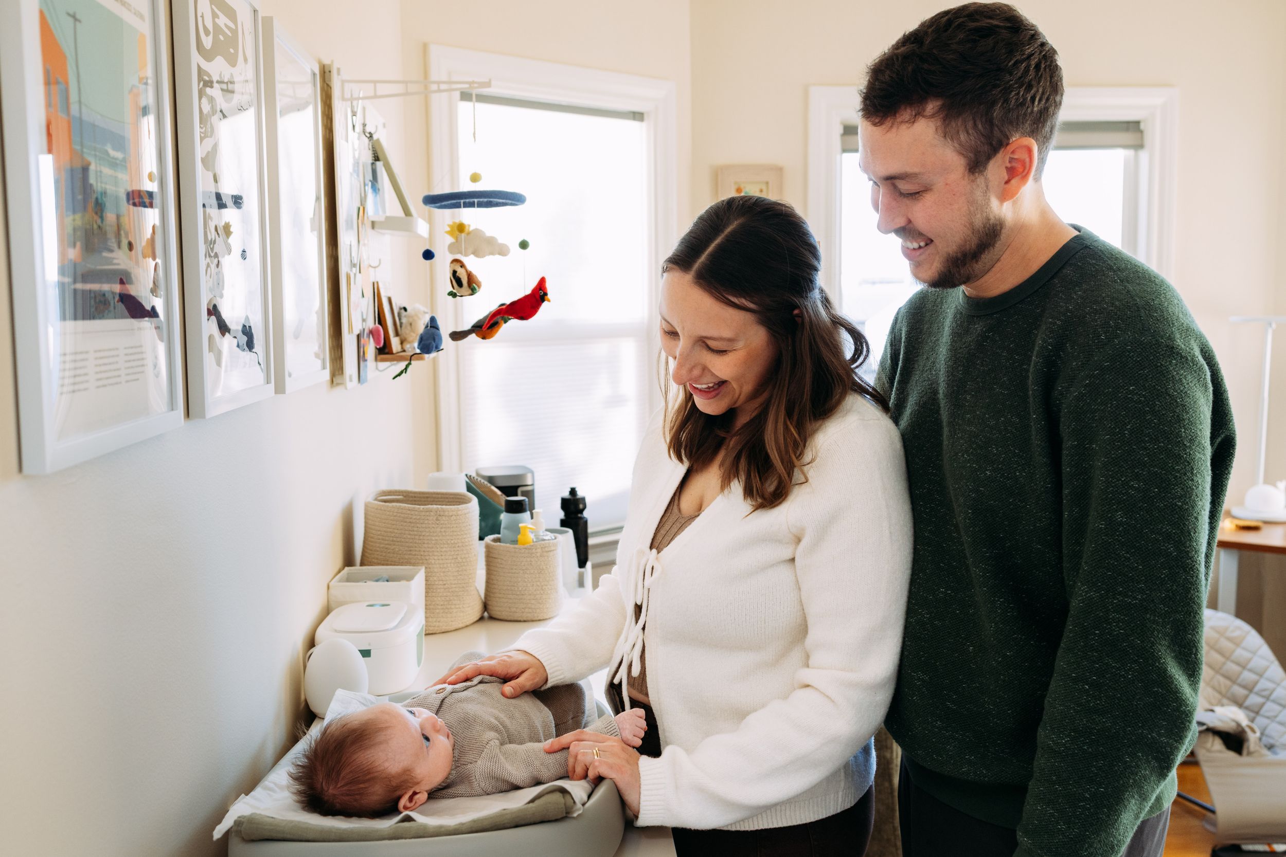 San Francisco in-home newborn photos