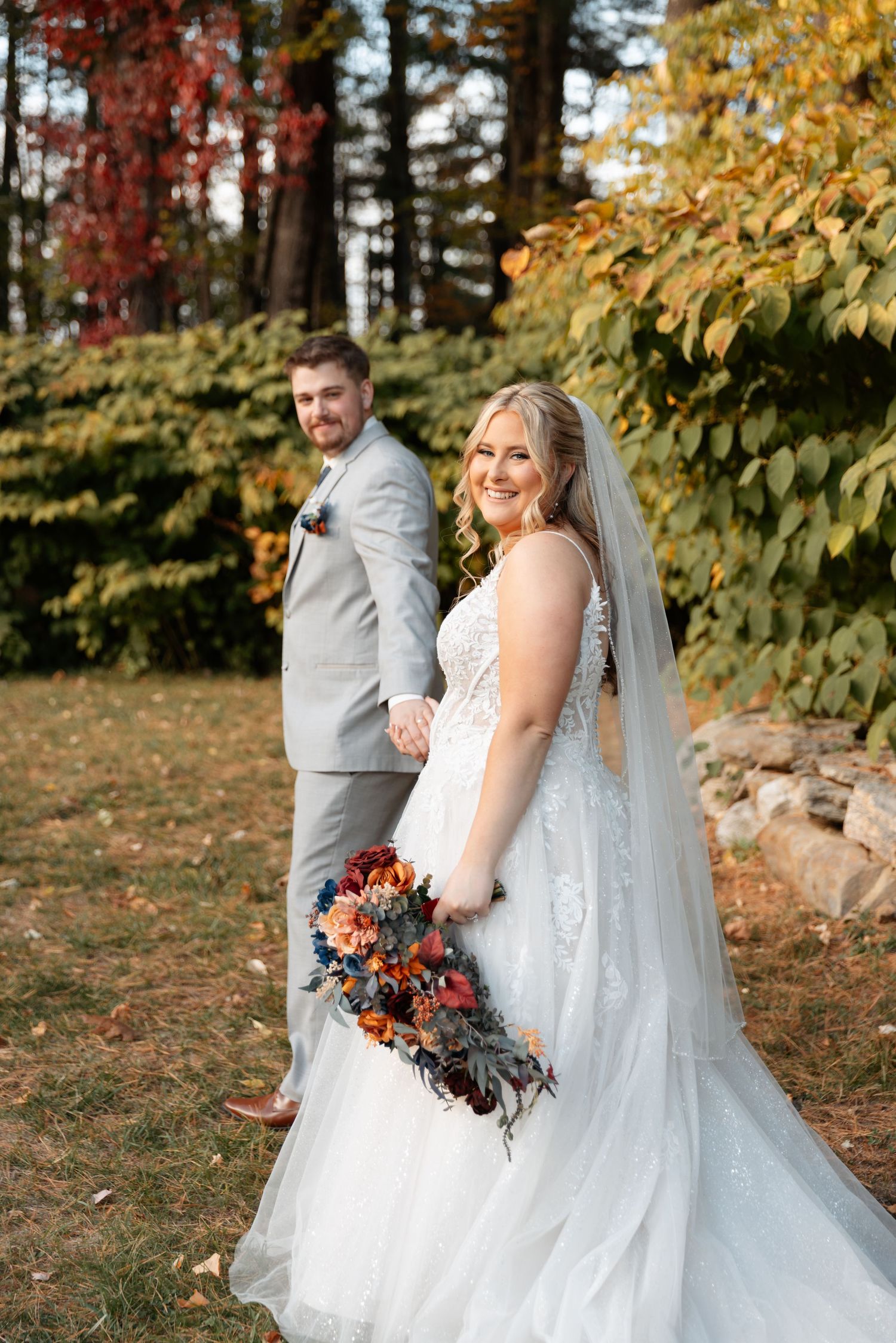 Kitz Farm Wedding Photographer NH  Southern NH Documentary Wedding Photographer NH Barn Wedding Venue Fall Wedding New England Bride