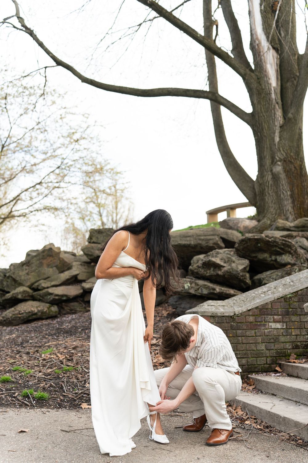 Whimsical Engagement and True to life color Session at Mellon Park Pittsburgh PA