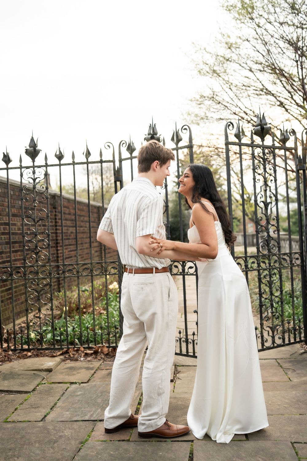 Whimsical Engagement and True to life color Session at Mellon Park Pittsburgh PA
