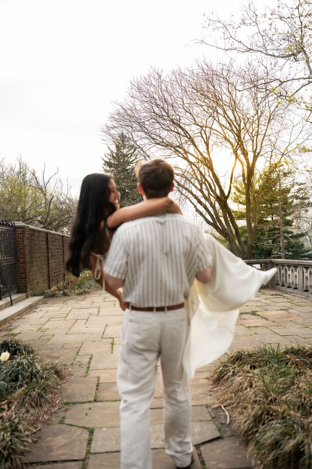 Whimsical Engagement and True to life color Session at Mellon Park Pittsburgh PA