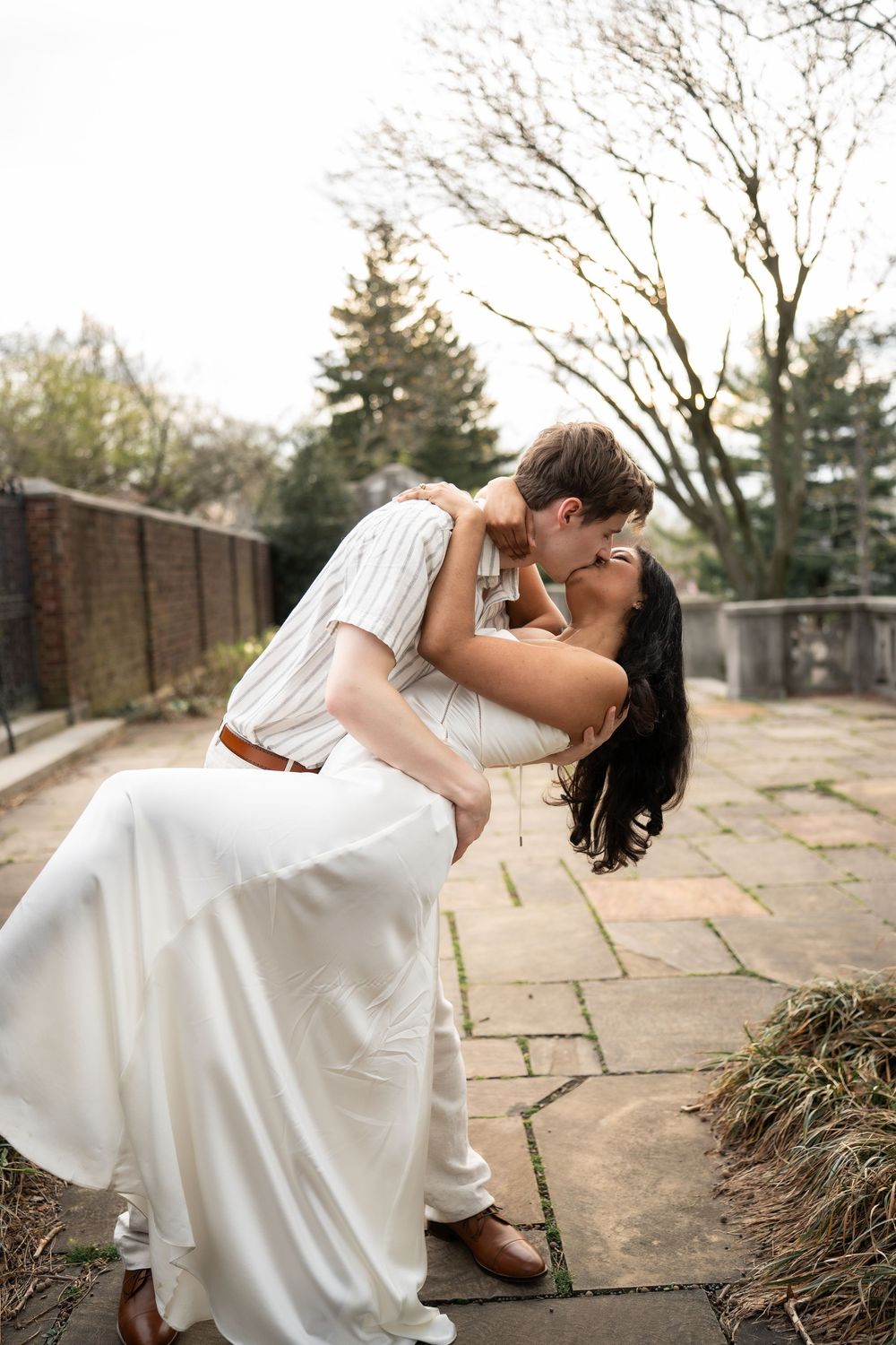 Whimsical Engagement and True to life color Session at Mellon Park Pittsburgh PA