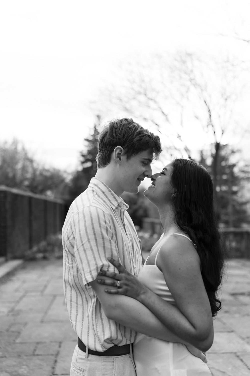 Black and White engagement, Love in Pittsburgh