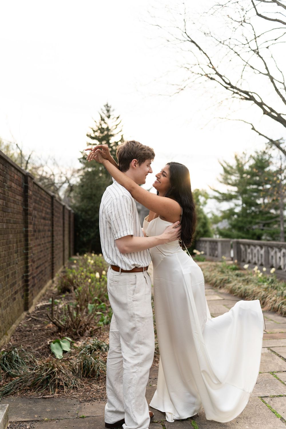 Whimsical Engagement and True to life color Session at Mellon Park Pittsburgh PA