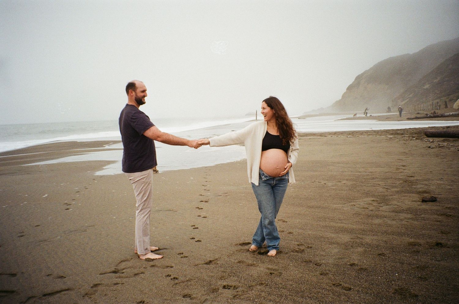 documentary maternity photographer capturing everyday moments with a timeless, cinematic feel on 35mm film in San Francisco