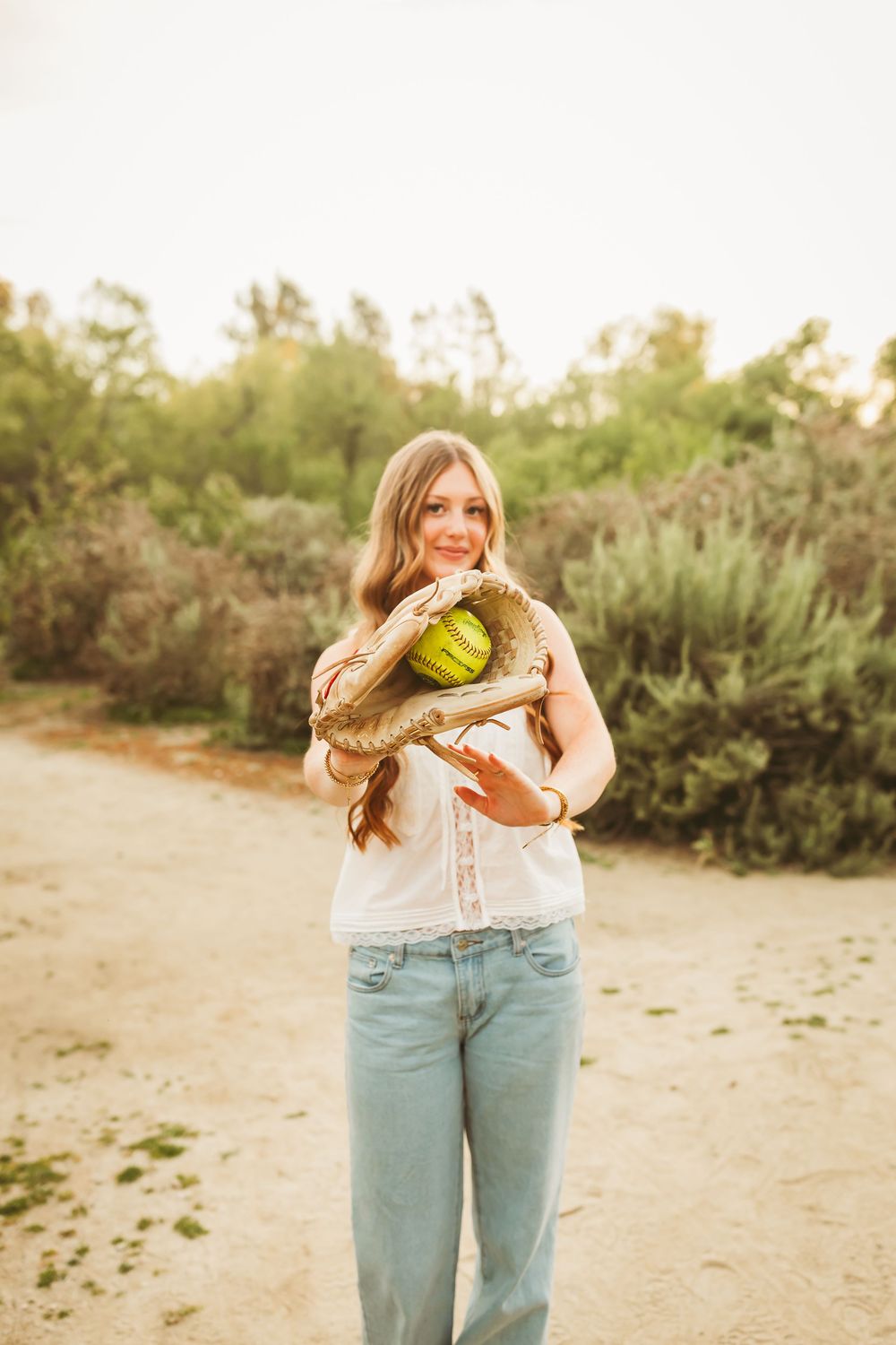 including high school sports in to a girls senior portraits with heidi grace photography