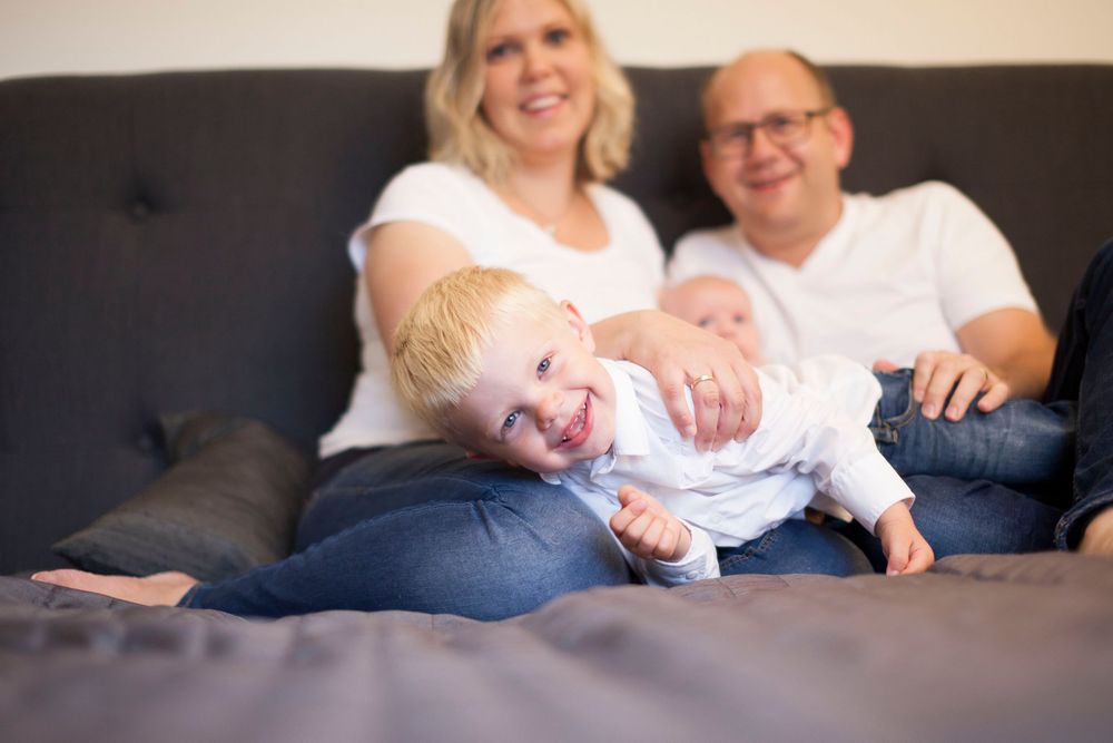 koselig stund med familie