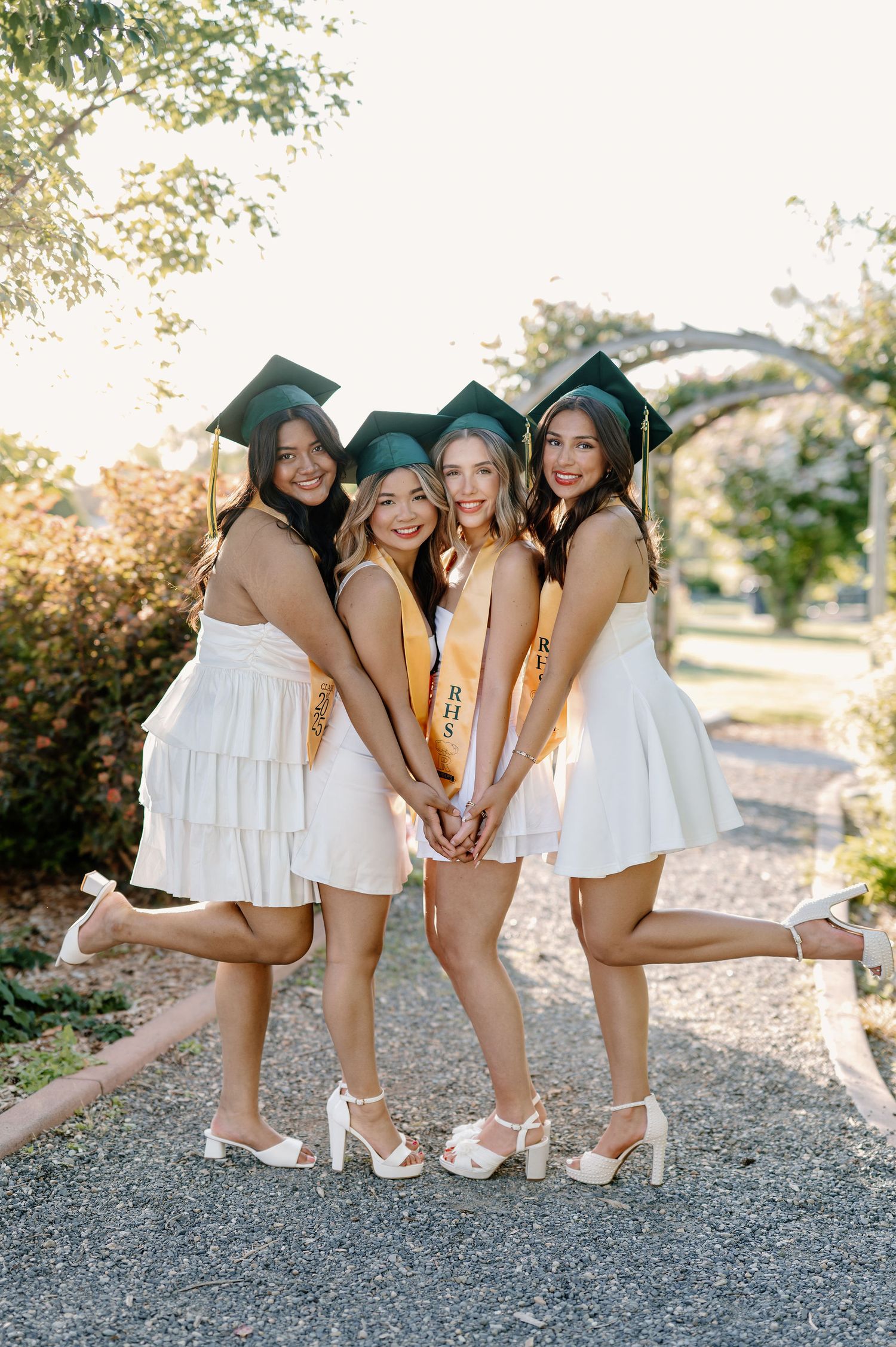 Best Friend Senior Cap and Gown Photos