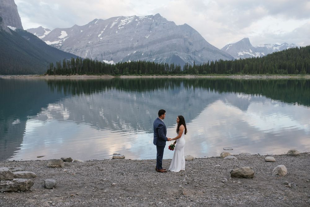 Upper Kananaskis Lake Sunrise Elopement