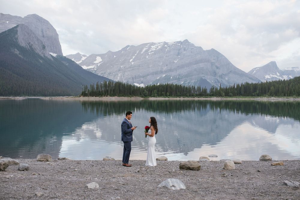 Upper Kananaskis Lake Sunrise Elopement