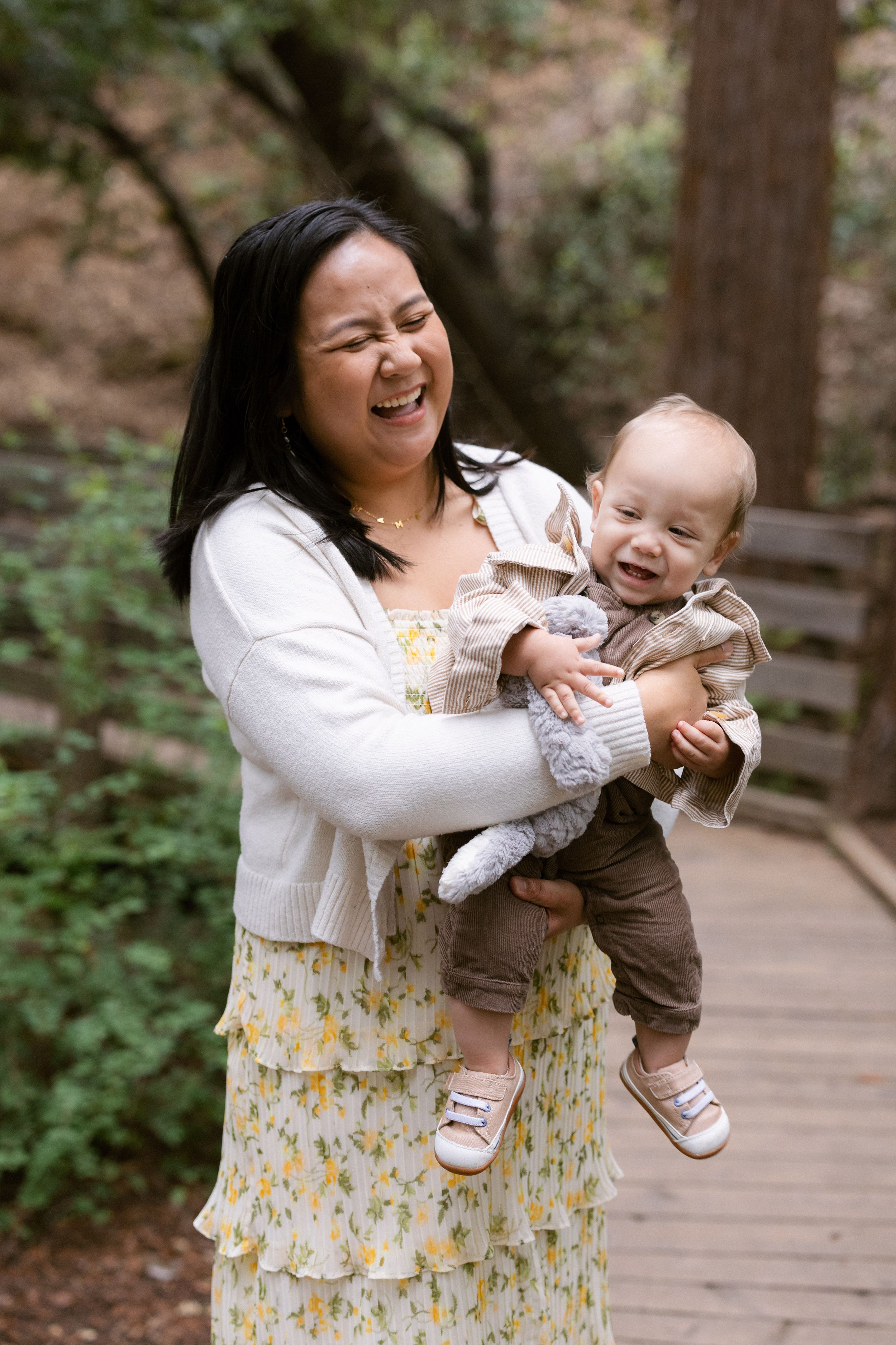 Redwoods family portraits in Bay Area