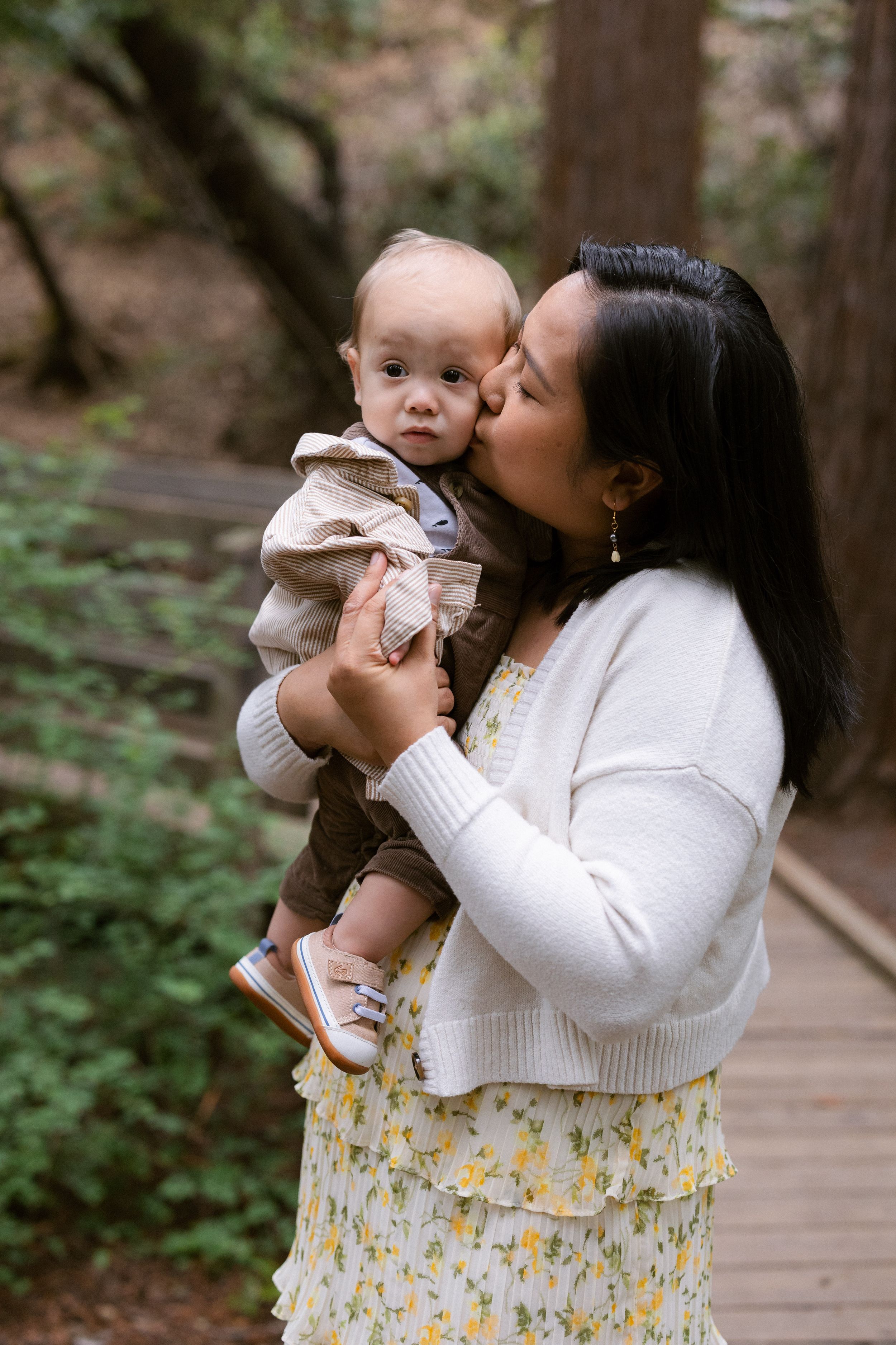 Redwoods family portraits in Bay Area