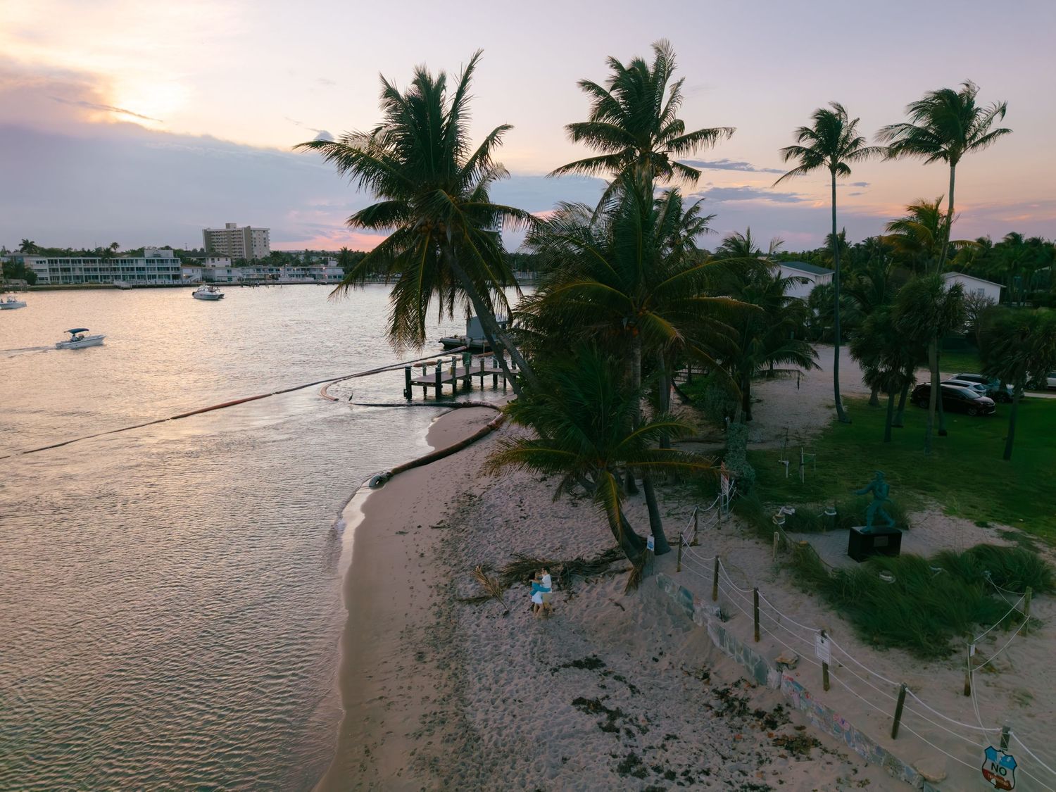 Unique Florida proposal ideas photoshoot by drone