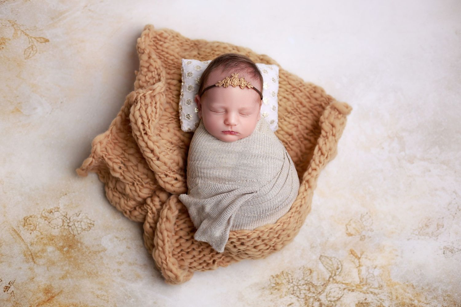 newborn baby portrait session Covington GA family photographer