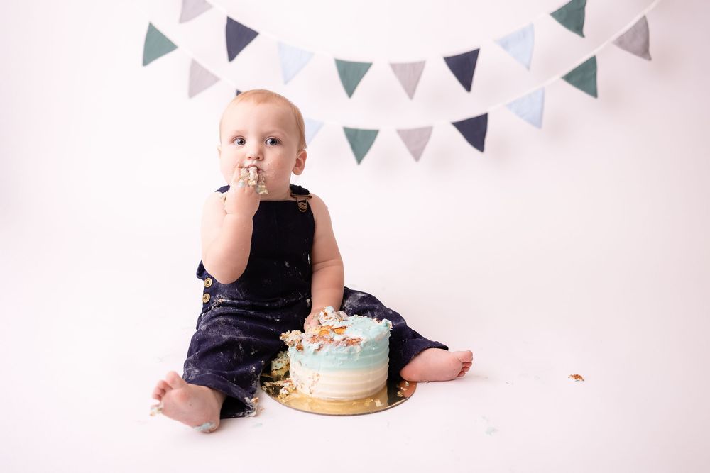 Lapeer Michigan cake smash photographer