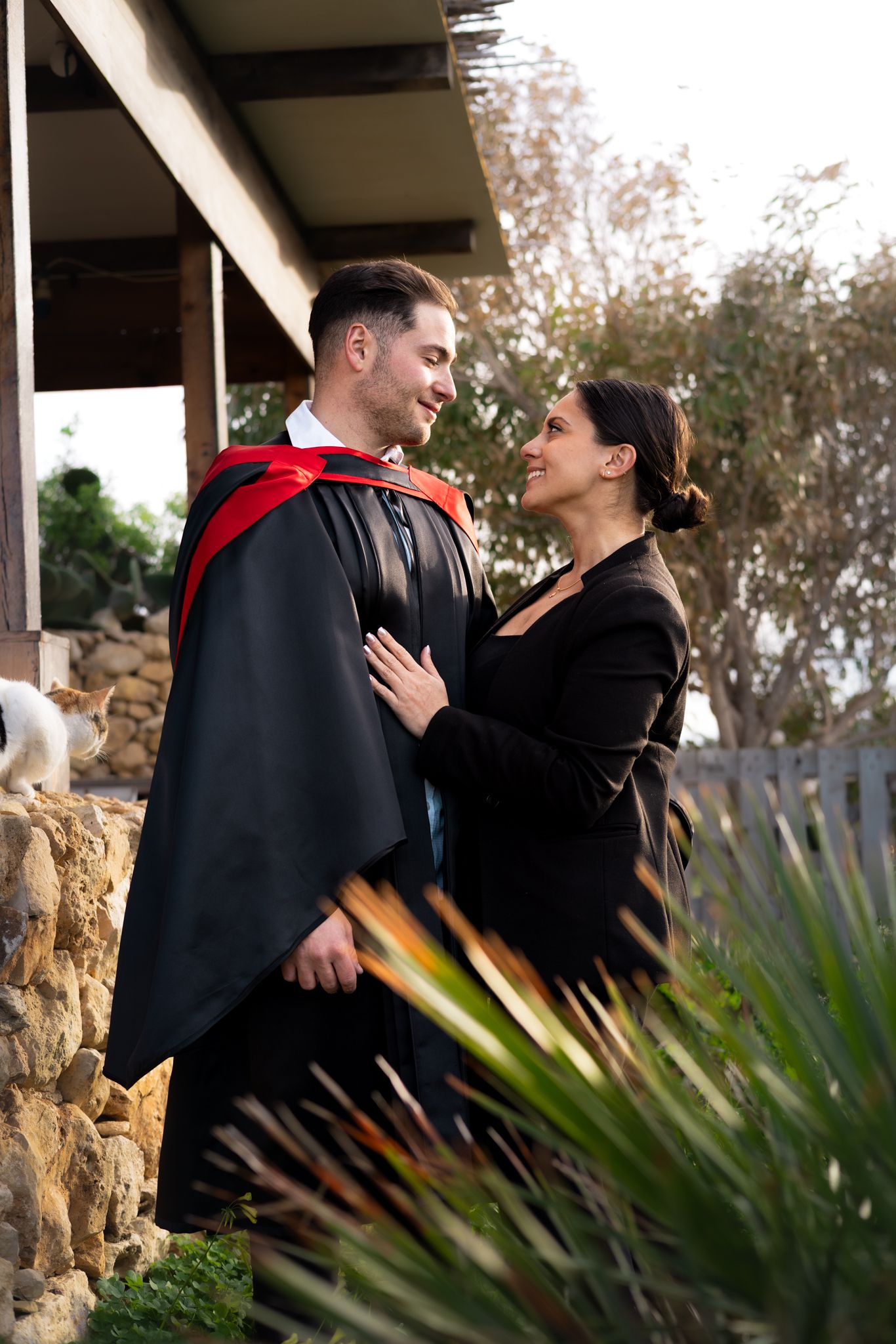 Couple Graduation Photo, Gozo, Malta, Joseph and Mellissa